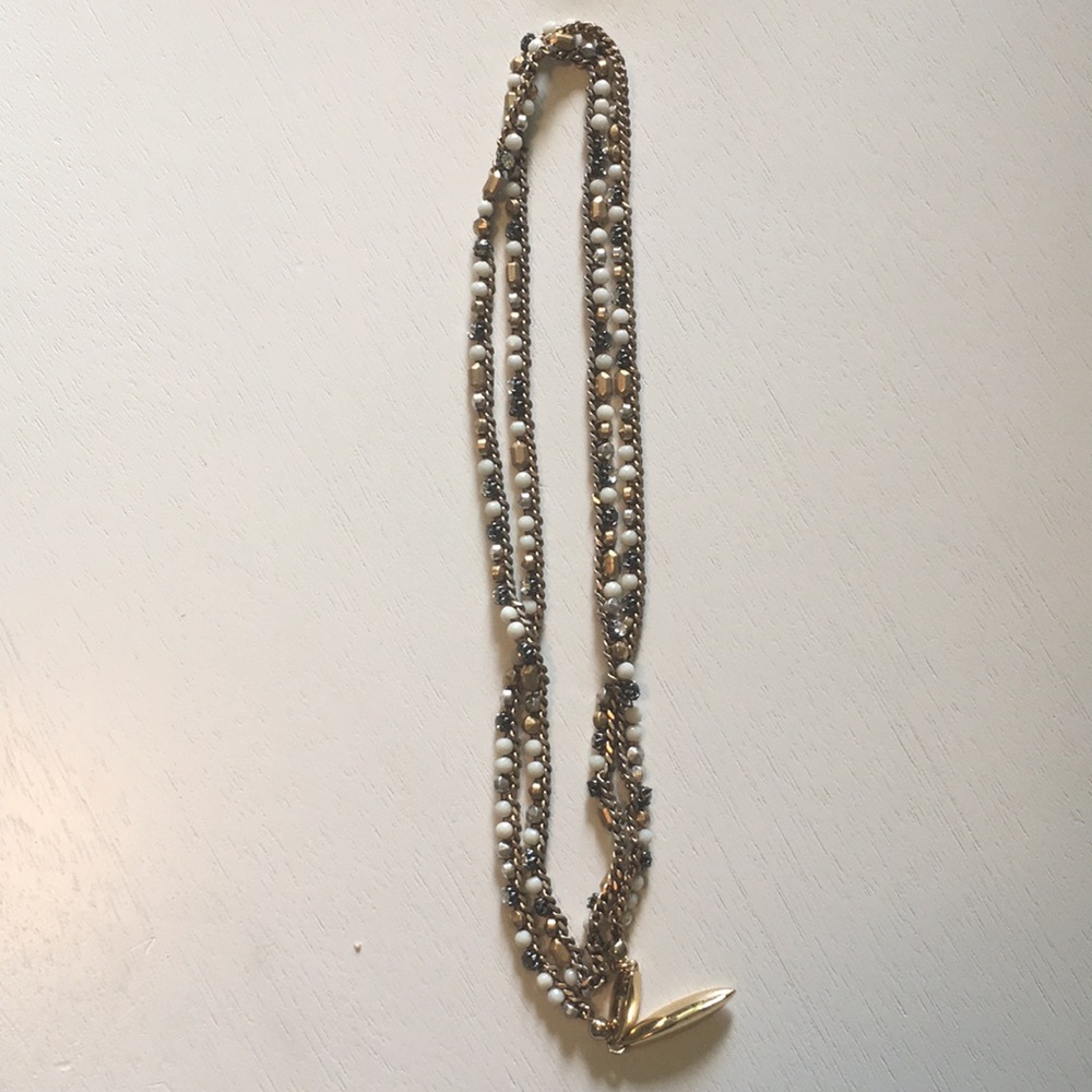 Stella & Dot gold Zoe lariat necklace